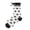#A01Black, variant on Girls Sheer Mid Calf Socks with Ruffle Cuff Bow and Textured Dot Pattern Lightweight Dress Socks for Kids Daily Wear