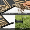 Yamaziot 9'x12' Patio Outdoor Rugs, Reversible Outdoor Mats, Plastic