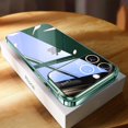thumbnail image 1 of Funda de teléfono de silicona suave chapada para iPhone 14, 13, 12, 11 Pro Max, XR, XS, X, 8, 7 Plus, parachoques a prueba de golpes, Protector de cámara de vidrio Fivean unisex, 1 of 2