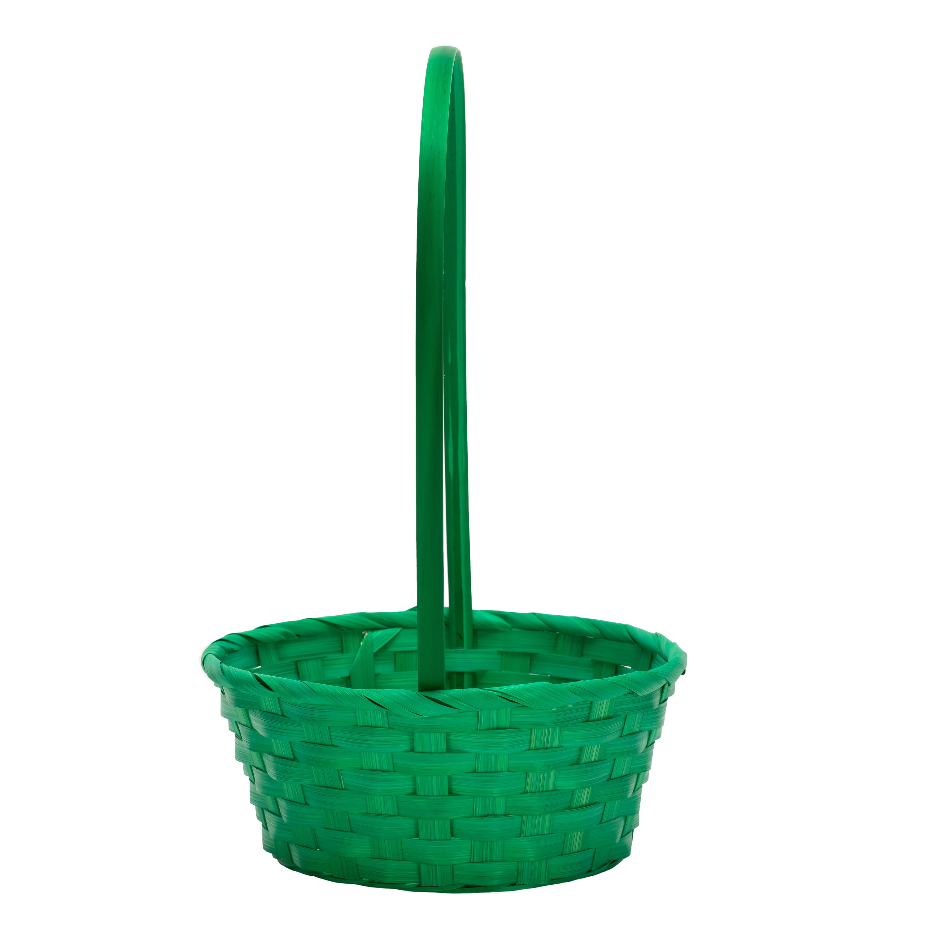 Way To Celebrate! Small Bamboo Easter Basket, Green