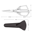 thumbnail image 3 of Yttmshdga Cutter New Kitchen Scissors Stainless All Purpose Kitchen Shears Heavy Duty Scissors For Food Scissors With Comfort Grip Dishwasher Cooking Kitchen Scissors For Chicken Meat, 3 of 8