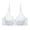 White, variant on IROINNID Triangle Bras For Women Solid Lace With Steel Ring Sexy Double Breasted Sexy Push Up Underwear