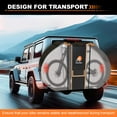 thumbnail image 3 of DIDADI Bike Cover for Transport on Rack, Heavy Duty Outdoor Bicycle Storage Waterproof for Transport 2 Bikes on Car Rear, Black, 3 of 10