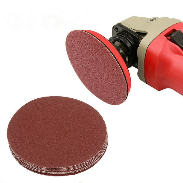 10Pcs 5Inch Sanding Discs Angle Grinder Rubber Backing Pad Sander Hook And Loop