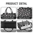 thumbnail image 4 of Large Capacity Tote Bag,Black Christmas Snowman Pattern Handbag Fashion Luxury Tote Bag,15.7"x13"x 5.1" Inches,Laptop Compatible, 4 of 6