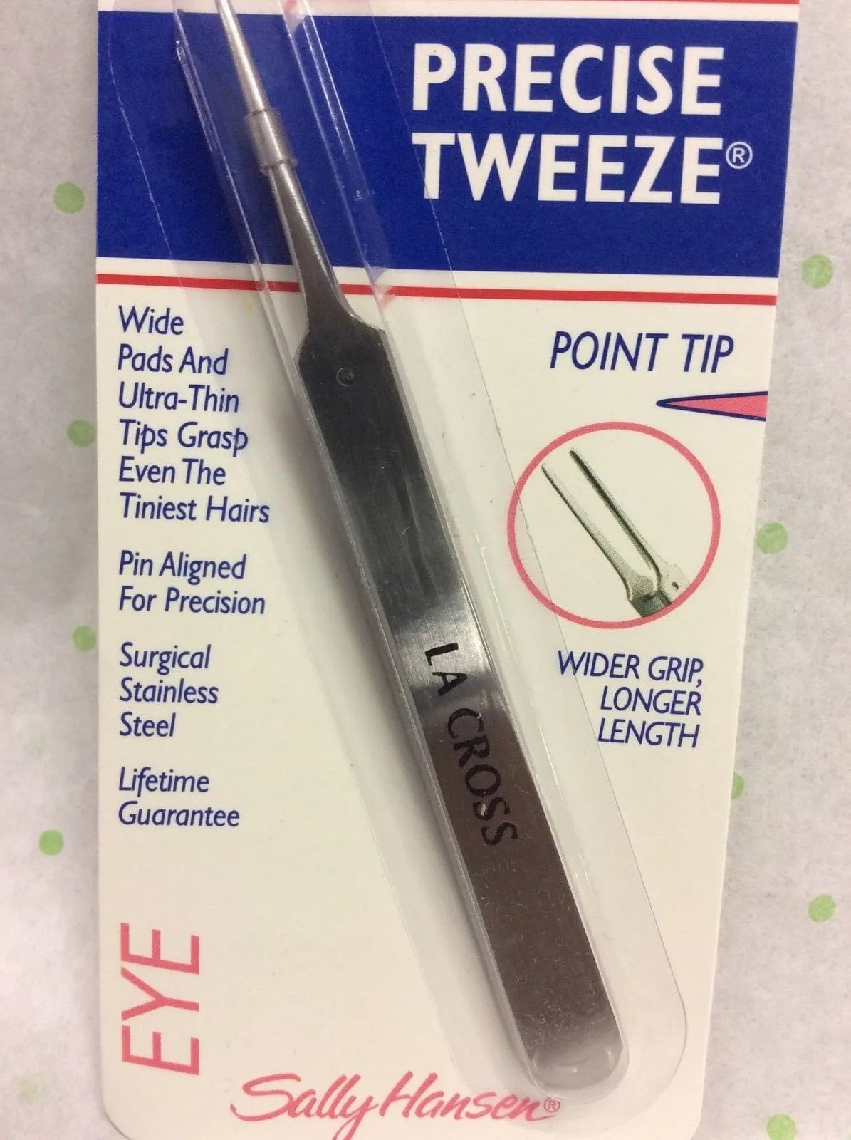 Sally Hansen La Cross Precise Tweeze Point Tip Eye Tweezers 71980