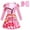 Pink, variant on Bridget Halloween Costume for Girls Pink Dress Cosplay Party Fancy Dress