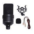 thumbnail image 2 of Studio XLR Microphone, 26mm Diaphragm Condenser Microphone with Shock Mount, Windscreen, XLR Cable for Recording, Podcasting, Singing, Live Streaming, Gaming, Online Chatting, 2 of 7