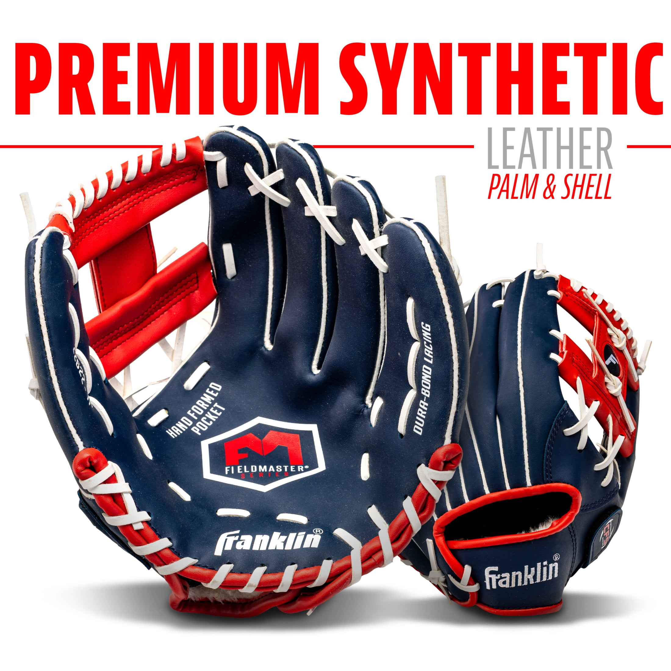 Franklin Sports Field Master Baseball + Softball Glove - 11