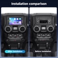 thumbnail image 2 of Podofo Android 15 Double DIN Car Stereo with GPS 7 inch HD Touchscreen Bluetooth WiFi FM RDS Radio Mirror Link Support Rear Camera For Jeep Chrysler Dodge, 2 of 10
