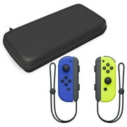 Nintendo Joy-Con Controllers for Nintendo Switch in Neon Blue and Yellow with Hardshell Carrying Case
