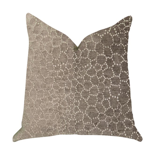 Cojínde lujo Plutus Bubbly Gal en tonos beige - Doble cara 22 "x 22" Plutus PBRA1391-2222-DP