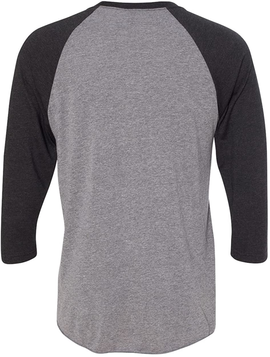 Mens Clementine Tri-Blend 3/4-Sleeve Raglan Tee