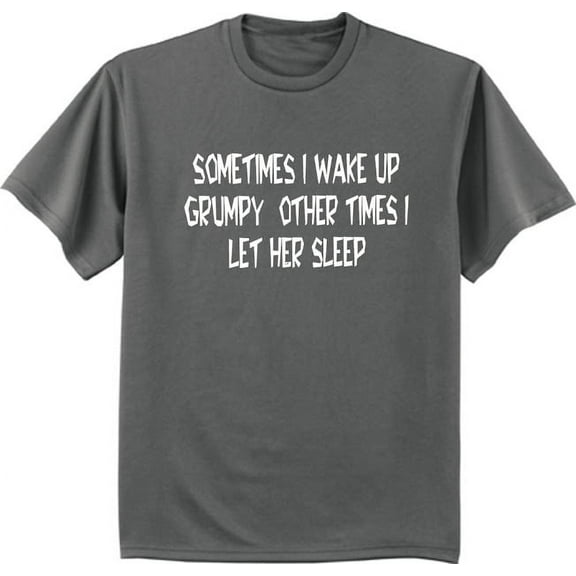 Mens Funny Tshirts Husband Wife Grumpy Graphic Tee