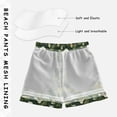 thumbnail image 3 of FORMRS Boys Swim Trunks Quick Dry Mesh Liner Boardshorts Sizes XS-XL, Green Flowers Pattern, 3 of 7