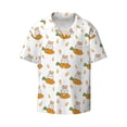thumbnail image 6 of Kdxio Men's Hawaiian Shirt for Men Short Sleeve Shirt Rabbit And Carrot Summer Casual Holiday Beach Button Down T-Shirts, 6 of 7