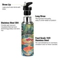 thumbnail image 3 of Yayeee 33oz Insulated Water Bottle Double Wall Stainless Steel with Flip Straw Lid, Art Goldfish Bowl, 3 of 7