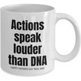 thumbnail image 2 of Stepdad, Fathers Day, from Step Daughter Son, Actions Speak Louder Than DNA, Real dad, Funny Coffee Mug Tea Cup, wm3308 (11oz), 2 of 2