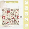 thumbnail image 2 of Dreamtimes Funny Bear Fox Snowman Baby Muslin Washcloths Face Towel, Christmas Burp Cloths Cotton Wipes 5 PCS Infant Wash Cloth for Newborn Boys Girls 12x12 inches, 2 of 7