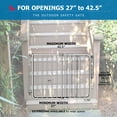 thumbnail image 2 of Cardinal Gates Outdoor Aluminum Child & Pet Safety Gate SS30OD - Brown, 2 of 6