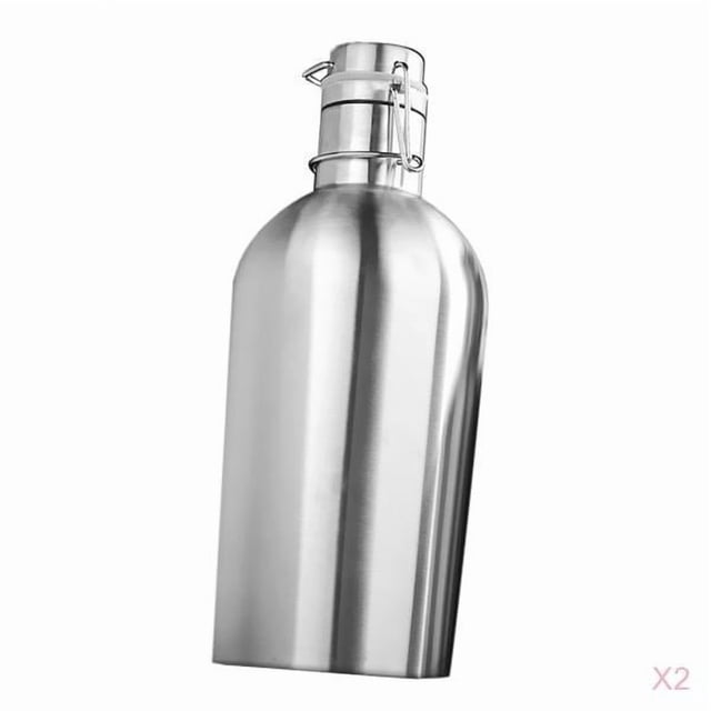 2pcs 2L Botellas de Agua Deportivas , ejercicio, Senderismo, Gimnasio