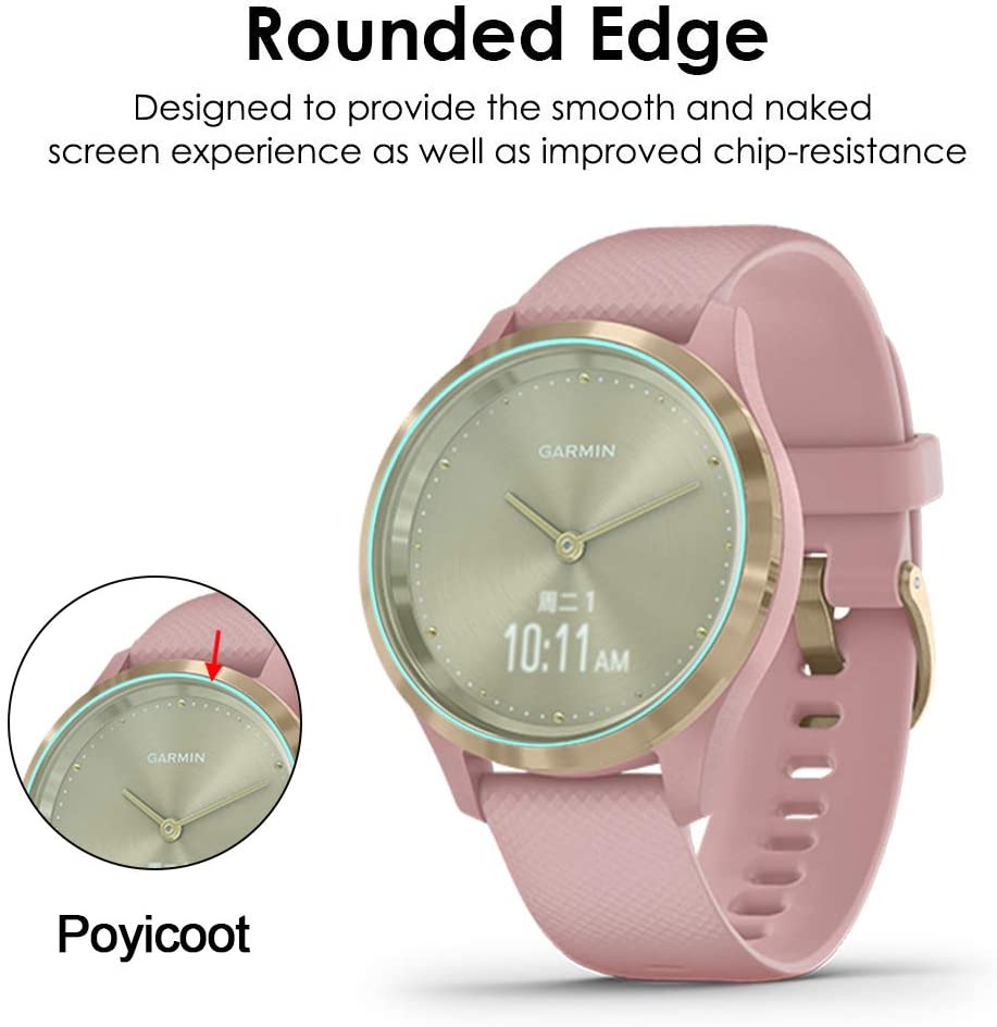 for Garmin Vivomove 3s Screen Protector, 2Pack Tempered Glass 9H HD Scratch  Resistant Screen Protector for Garmin Vivomove 3s Watch | Walmart Canada