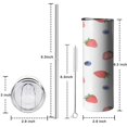 thumbnail image 5 of 20 OZ Skinny Tumbler Insulated Coffee Mug with Straw,Thermal with Lids for Hot and Cold Drinks for Fathers Husband Mothers, 5 of 7