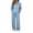 Light Blue, variant on Two Piece Tracksuit for Women Long Sleeve Zipper Hoodie Drawstring Coat with Wide Leg Jogger Pants Casual Sports Sweatsuit Workout Set