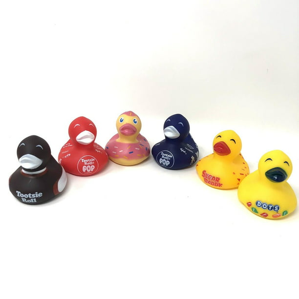 Literatuur Geavanceerde helling Set Of 6 Mini Rubber Ducks Assorted Candy & Donut Bath Toy 2" - Walmart.com