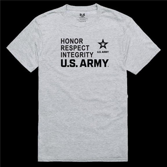 Rapid Dominance RS2-A47-HGY-04 US Army 47 Relaxed Graphic T-Shirt - Heather Grey - Extra Large