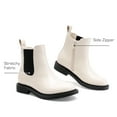 thumbnail image 2 of BURUDANI Girls Chelsea Ankle Booties Low-Heel Side-Zip Fashion Boots for Toddler, Little & Big Kid, 2 of 6