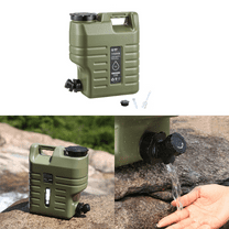 Camping Water Jug with Spout, 3.2 Gallon Camping Water Container with Spigot for Camping Outdoor Hiking Travel, BPA Free