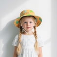 thumbnail image 2 of Oiyii Infant Girl’S Protective Bucket Hats Dinosaur‑Printed Sun Hats, Yellow, 2 of 5