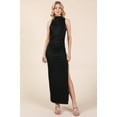 thumbnail image 2 of Back Cut Out Side Shirring Side Slit Maxi Dress, 2 of 5