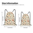 thumbnail image 2 of Kdxio Autumn Forest Animals Print Drawstring Backpack Bag,Waterproof Draw String Back Sack, Gym Drawstring Bags Swim Bag For Unisex, 2 of 5