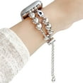 thumbnail image 2 of Love Heart Chain Bands for Apple Watch 49mm 46mm 45mm 44mm 42mm 41mm 40mm 38mm, Slim Shiny Plating Metal Bracelet with Adjustable Clasp Compatible with iWatch Series 10 9 8 7 6 5 4 3 2 SE Ultra, 2 of 5