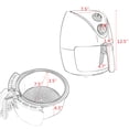 thumbnail image 2 of Costway 1500W Electric Air Fryer Cooker w/Rapid Air Circulation System Low-Fat, 2 of 10