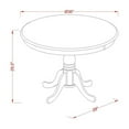thumbnail image 2 of East West Furniture Antique 5-piece Wood Dining Room Set in Cappuccino, 2 of 5