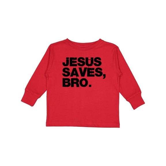 Inktastic Jesus Saves, Bro. Boys or Girls Long Sleeve Toddler T-Shirt