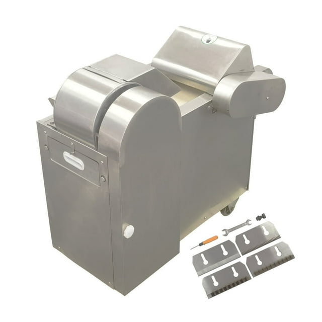 Auto Food Processor Multi-function Fruit Vegetable Slicing Shredding Dicing Machine with 4 Cutting Blades