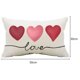 thumbnail image 4 of Funda de cojín con diseño de corazón de amor, ideal para San Valentín, de lino, para coche, sofá, decoración del hogar, 30 x 50 cm, 4 of 6