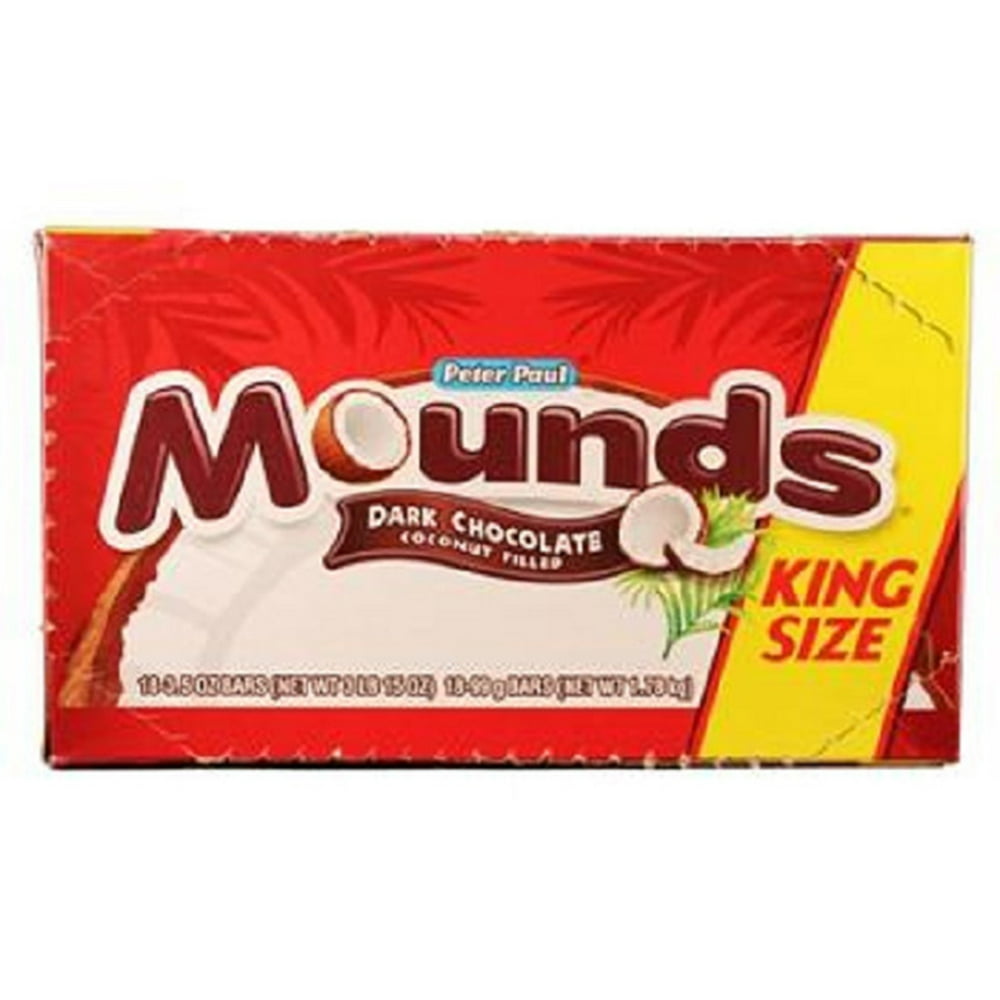 Mounds Candy Bars, 3.5Ounce (Pack of 18)