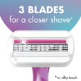 thumbnail image 2 of BIC Soleil 3 Sensitive Women's Disposable 3-Blade Razors, Comfort Shield and Moisture Strip, 5-Pack, 2 of 3