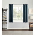 thumbnail image 5 of Eclipse Samara Blackout Grommet Single Curtain Panel, Stone Blue, 42 x 63, 5 of 6
