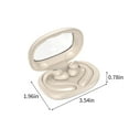 thumbnail image 3 of Bluetooth Earbuds, Hwkond 5.3 Bluetooth Open Ear Hanging Long Range Wearing Call Noise Reduction Non In Ear Wireless Bluetooth Earphones, Beige, Up to 60% Off, 3 of 9