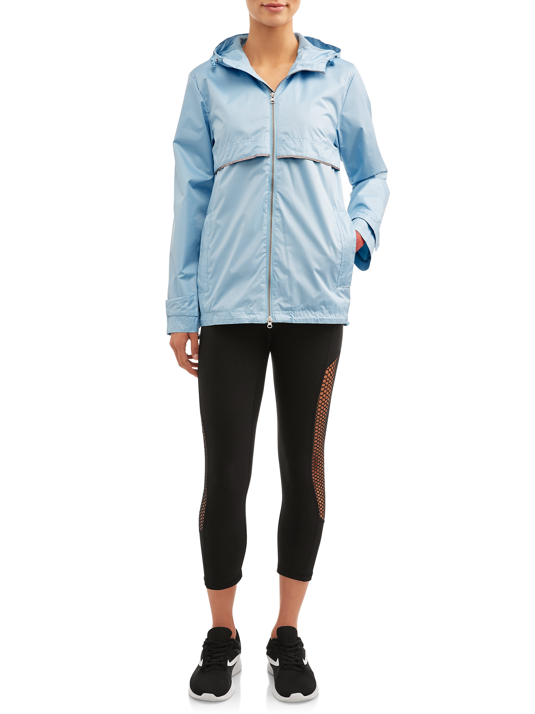Climate Concepts Women's Hooded Windbreaker Jacket - image 2 of 4