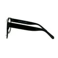 thumbnail image 3 of Oversized Round Thick Horn Rim Clear Lens Fashion Eye Glasses Black, 3 of 4