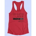 thumbnail image 3 of Life Is Better With My Girls Racerback Tank Women -Image by Shutterstock, Female Medium, 3 of 4