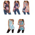 thumbnail image 2 of Guardurnaity Camiseta de mujer con cuello y manga corta, blusa informal con estampado Vestidos rosa negro M, 2 of 6