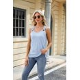 thumbnail image 4 of Summer New Solid Color Sleeveless Metal Ring Loose Women's Vest, 4 of 9